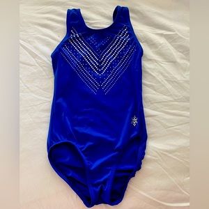snowflake designs gymnastics leotard size adult xs